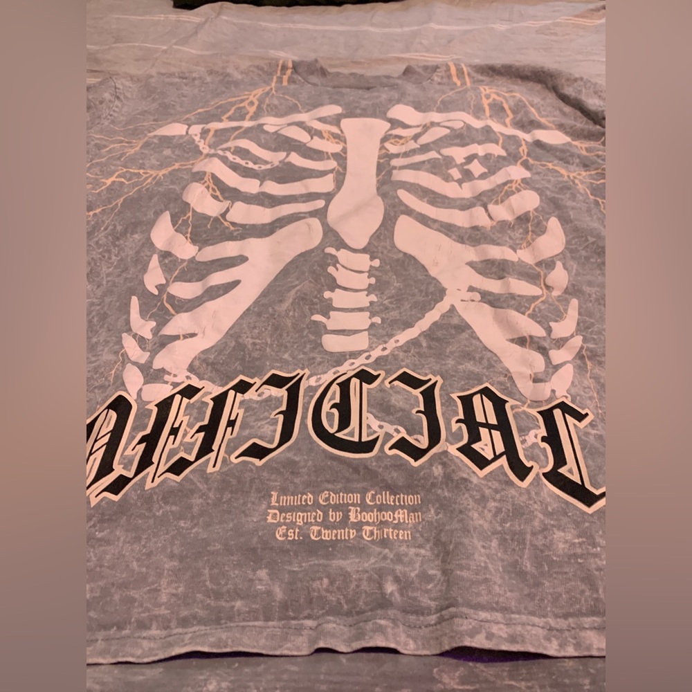 Limited edition boohooMAN skeleton shirt